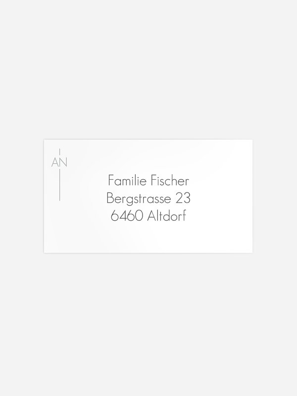 Empfängeraufkleber Trauer Abendröte