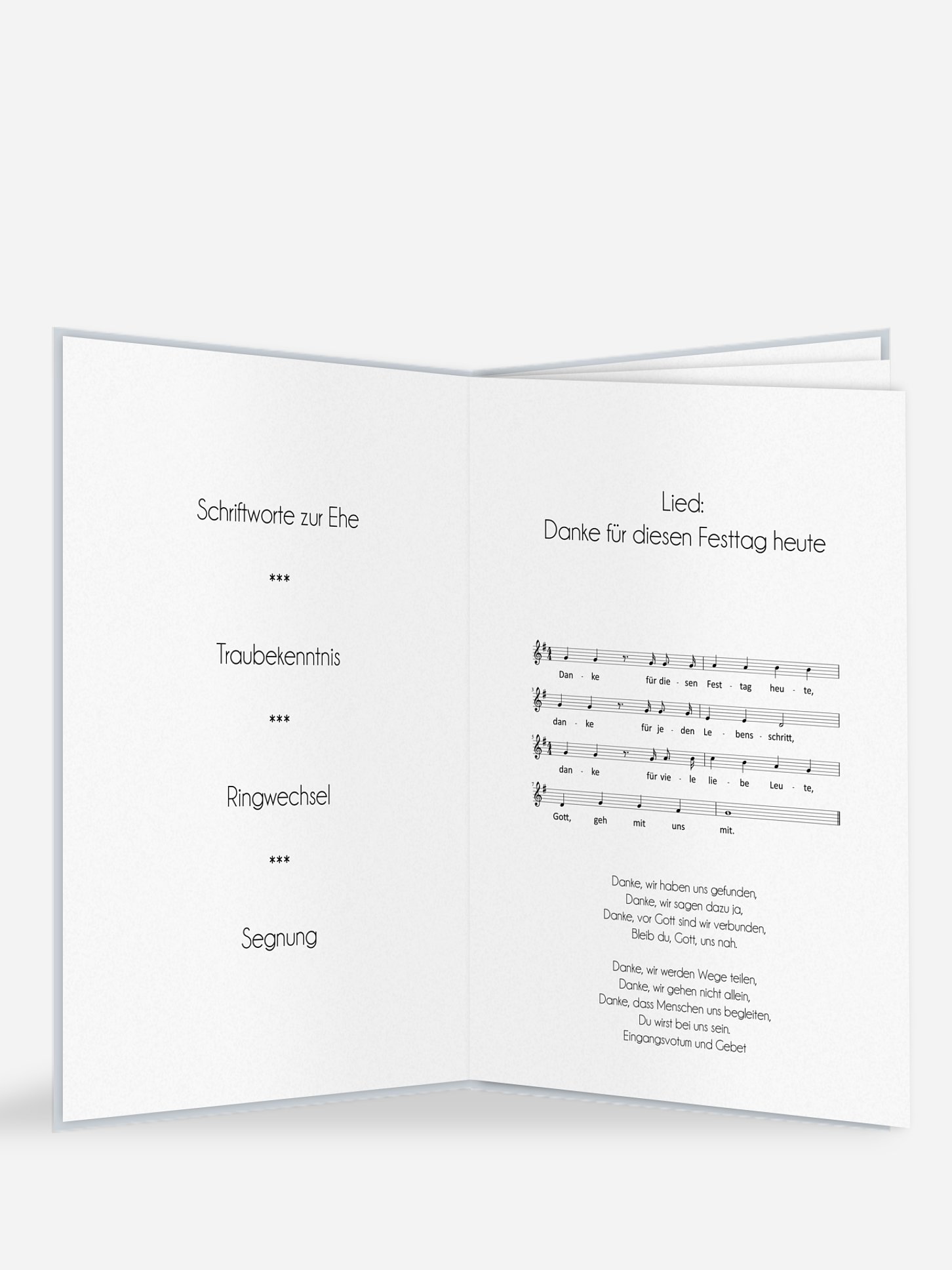 Einleger Kirchenheft