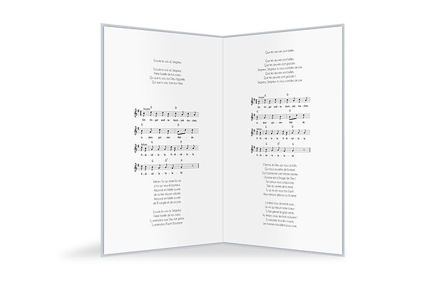 Pages supplémentaires Livret de messe