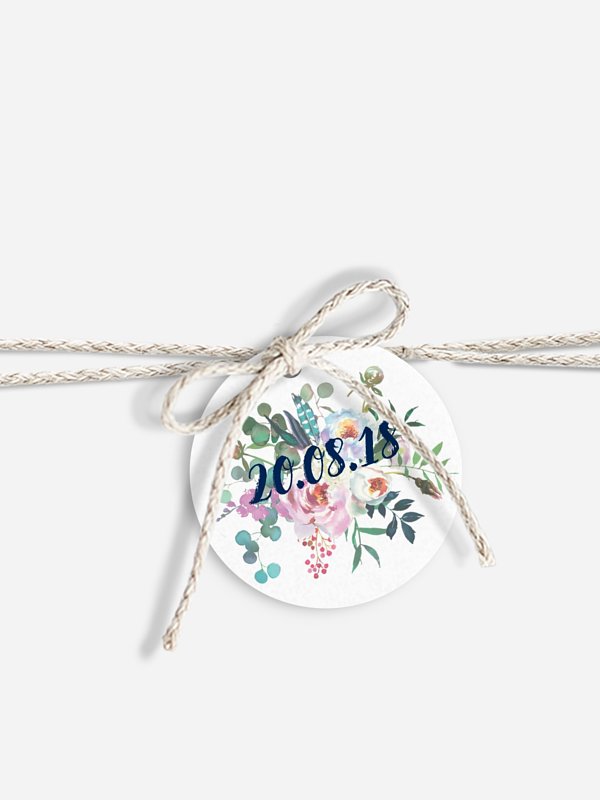 Anhänger mit Band zur Hochzeit Bavarian Boho