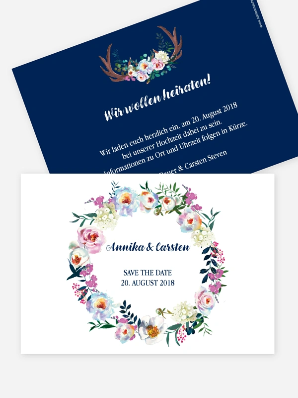 Save-the-Date Karte Bavarian Boho