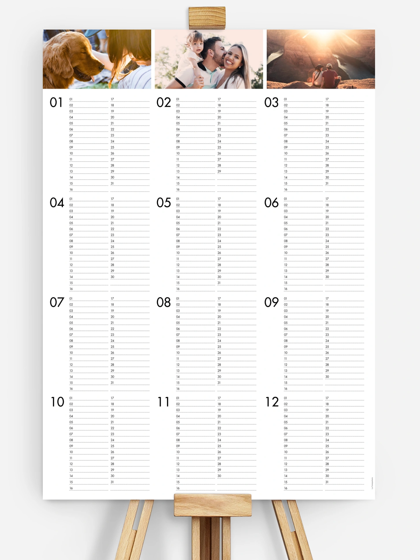 Calendrier anniversaire De bons moments