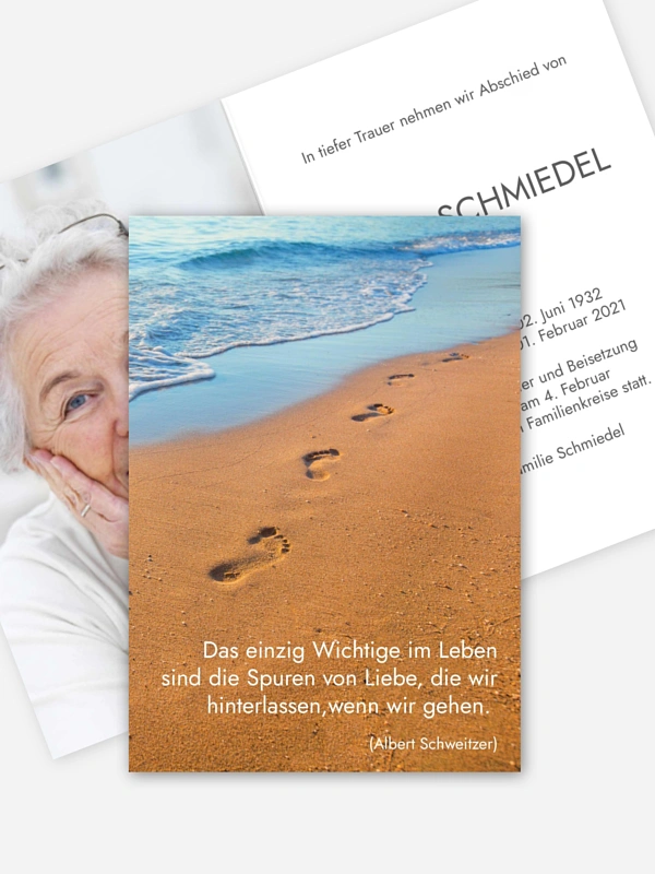 Spuren im Sand