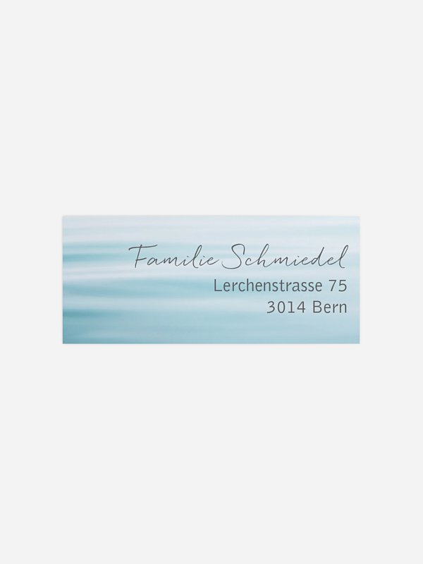Absenderaufkleber Trauer Papierschiff