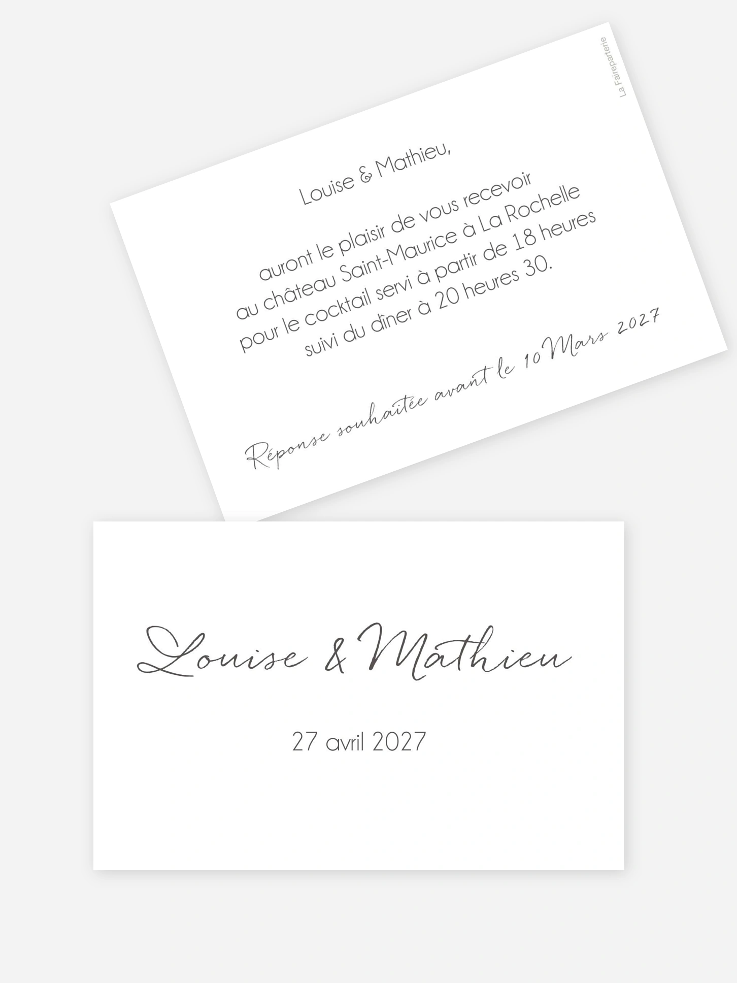 Carton d'invitation #N/A