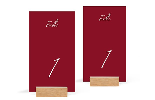 Numéro de table mariage Traditionnel