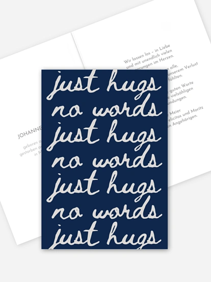 Trauerdanksagung No Words