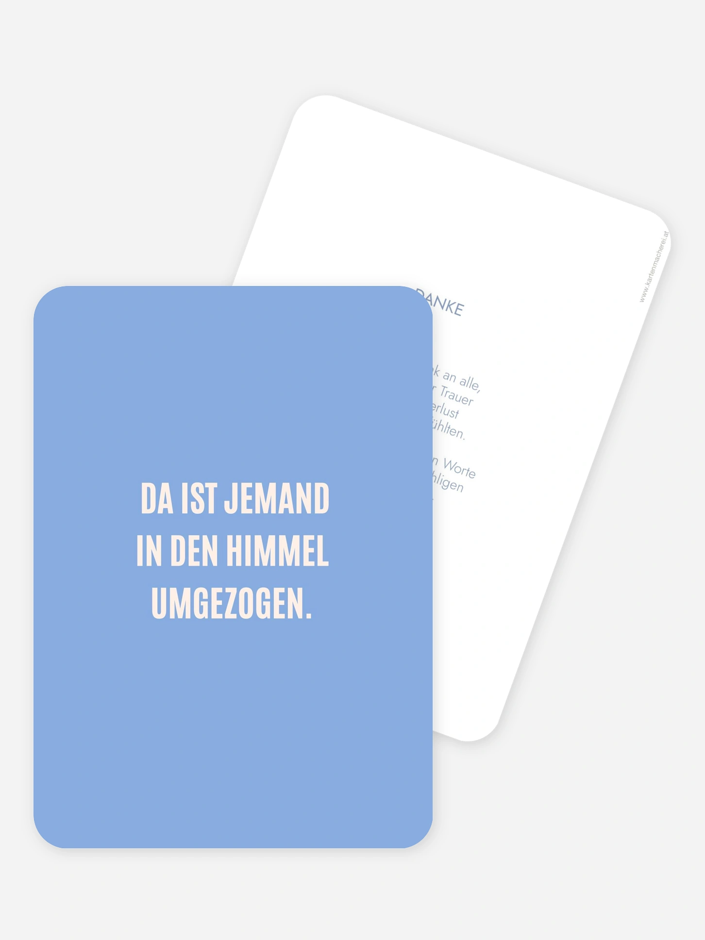 Trauerdanksagung Im Himmel