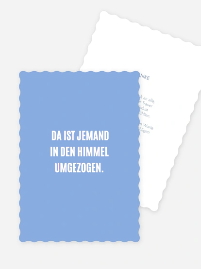 Trauerdanksagung Im Himmel