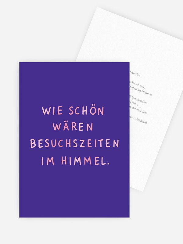 Besuchszeiten im Himmel
