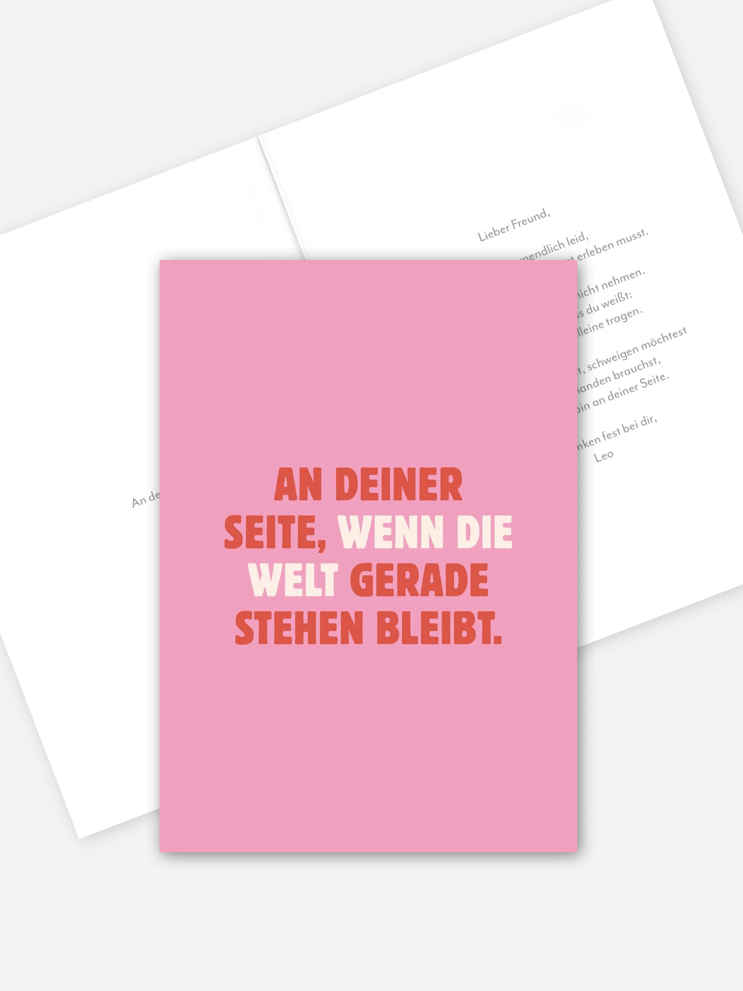 Trauerdanksagung An deiner Seite
