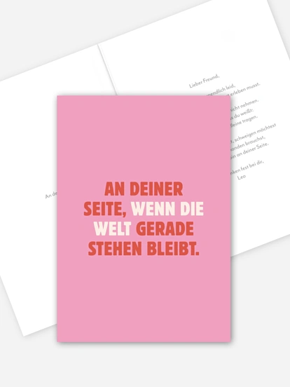 Trauerdanksagung An deiner Seite