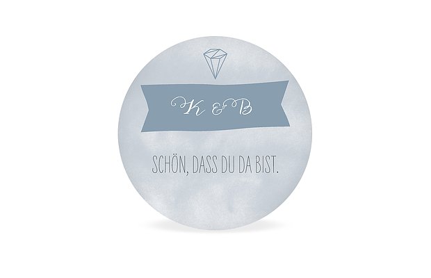 Geschenkaufkleber Hochzeit Diamond