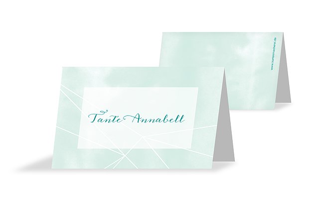 Tischkarte Hochzeit Diamond