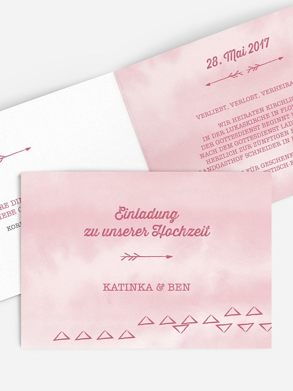 Hochzeitseinladung Boho