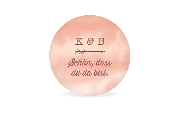 Geschenkaufkleber Hochzeit Boho