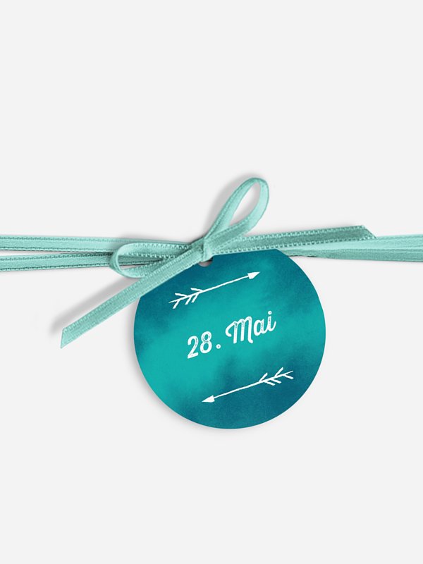 Anhänger mit Band zur Hochzeit Boho