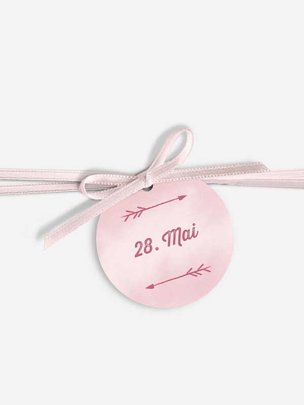 Anhänger mit Band zur Hochzeit Boho