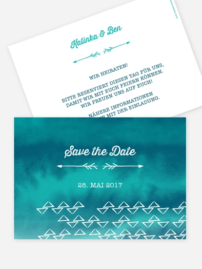 Save-the-Date Karte Boho