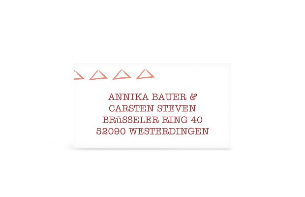Empfängeraufkleber Hochzeit Boho