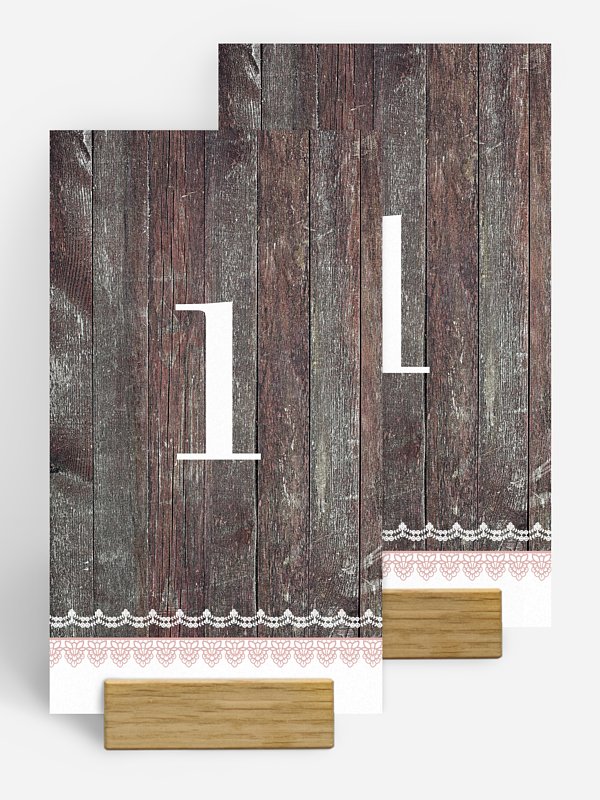 Tischnummer Wood & Lace