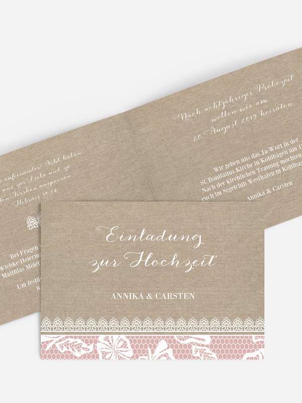 Hochzeitseinladung Enchanté