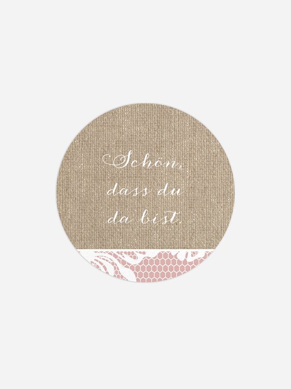 Geschenkaufkleber Hochzeit Enchanté