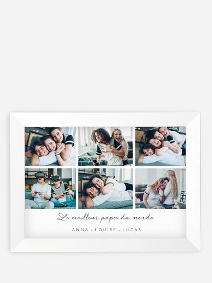 Affiche encadrée fête des pères Nos meilleurs moments