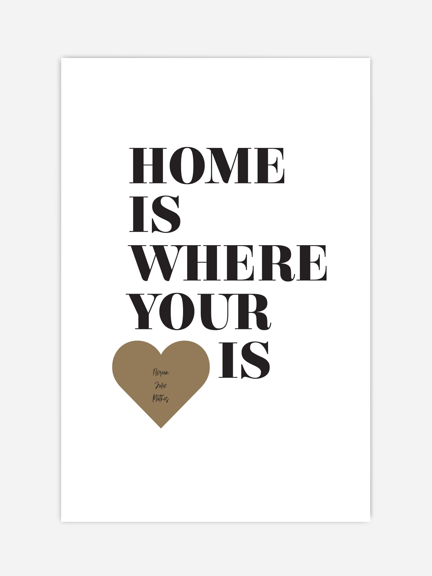 Affiche Home Is