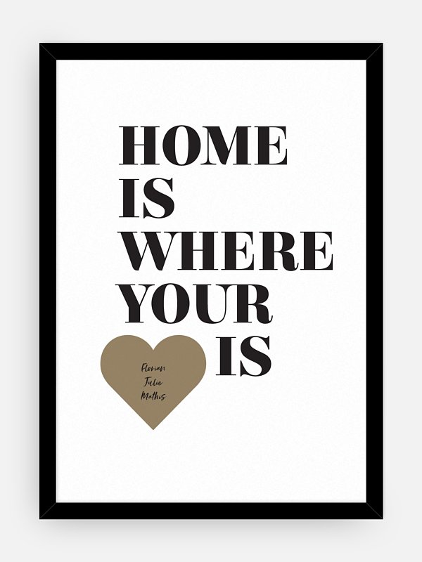 Affiche Home Is