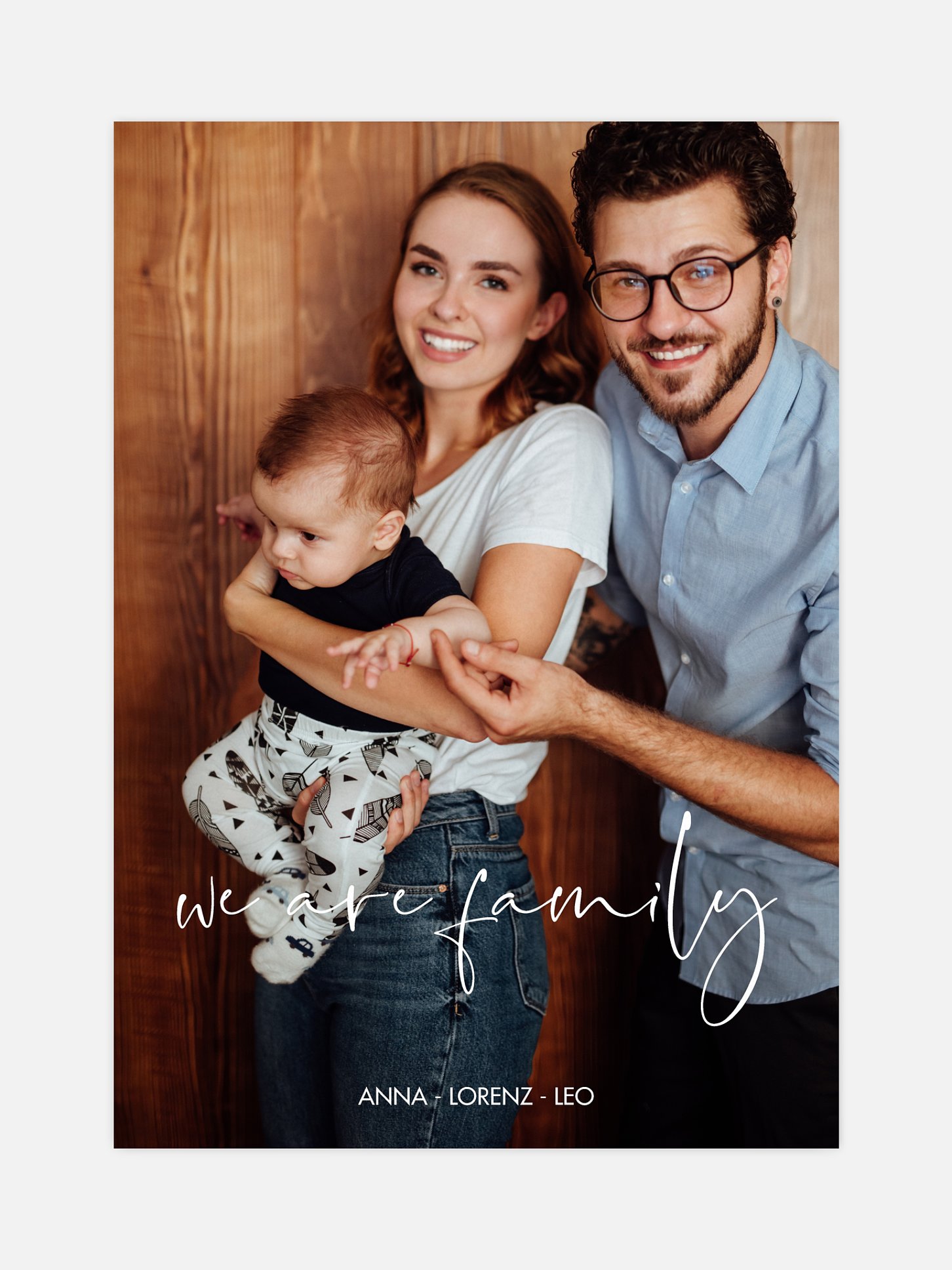 Poster Geburt We Are Family