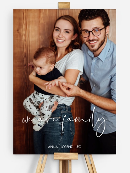 Poster Geburt We Are Family