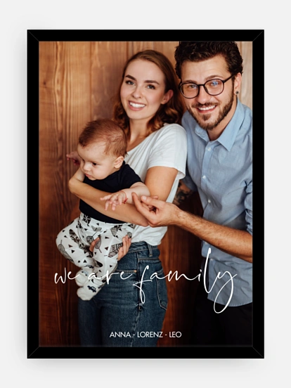 Poster Geburt We Are Family