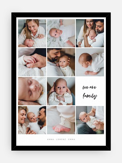 Poster Geburt Augenblick