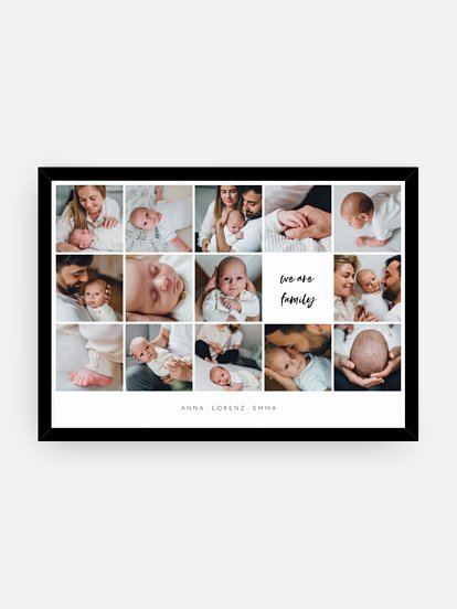 Poster Geburt Augenblick