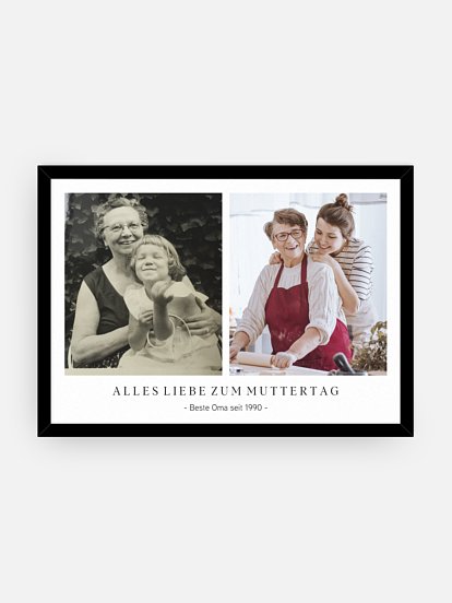 Wandbild Muttertag Back in Time