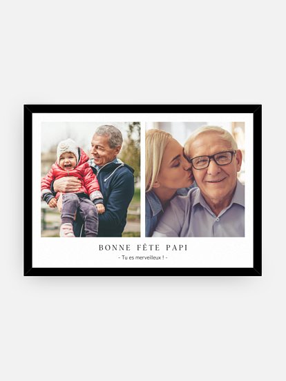 Affiche encadrée fête des pères Back In Time