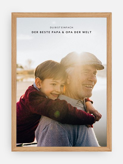 Poster Vatertag Für die Besten