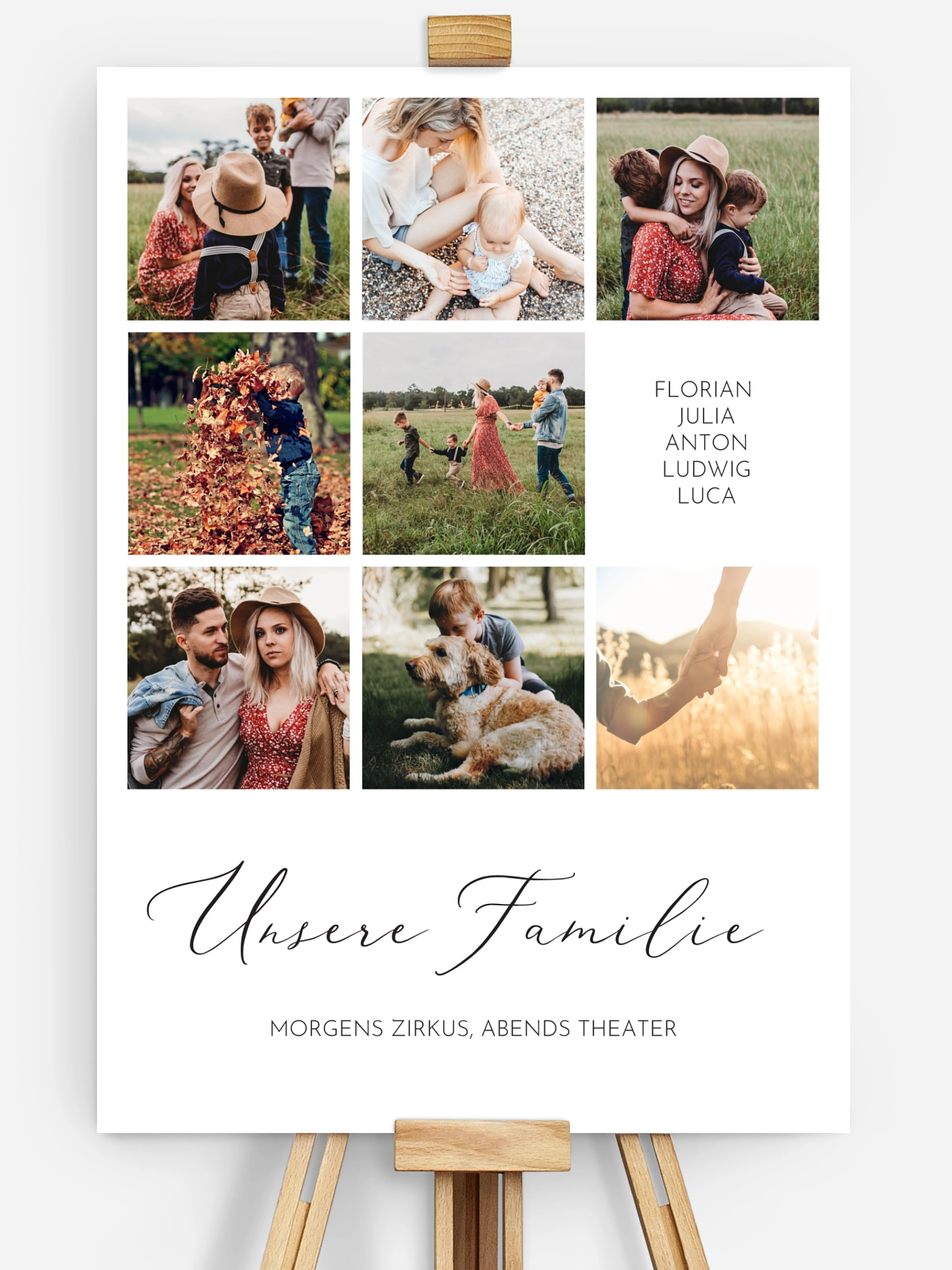 Poster Muttertag Unsere Familie
