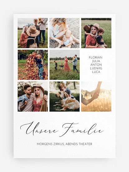 Poster Muttertag Unsere Familie