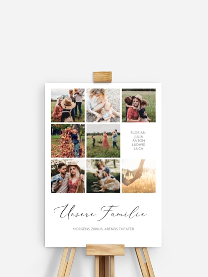 Poster Ostern Unsere Familie