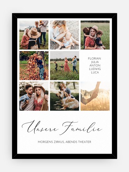 Poster Ostern Unsere Familie