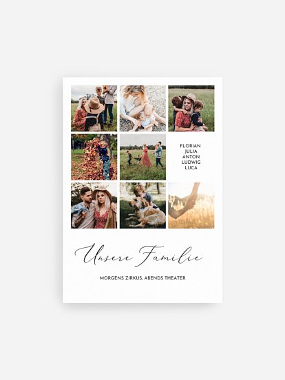 Poster Unsere Familie