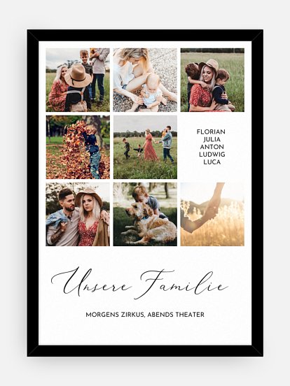 Poster Unsere Familie