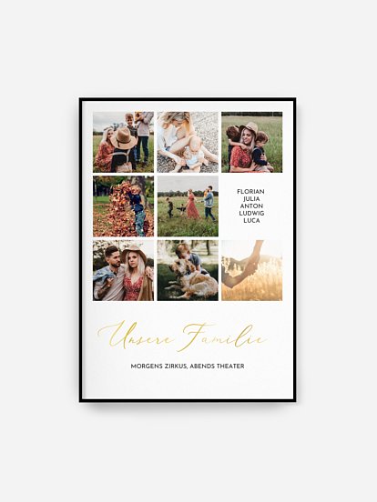 Poster Unsere Familie