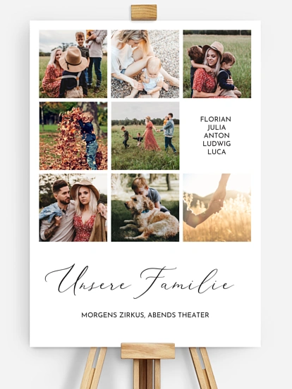 Poster Unsere Familie