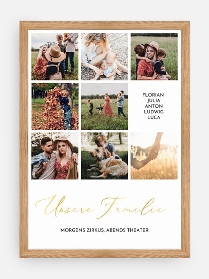 Poster Unsere Familie