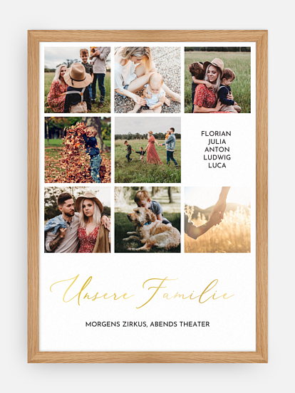 Poster Unsere Familie