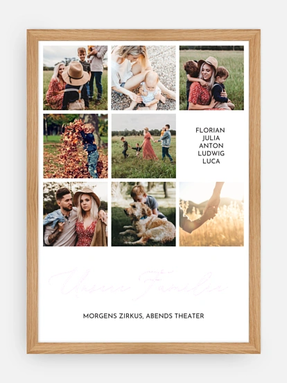 Poster Unsere Familie