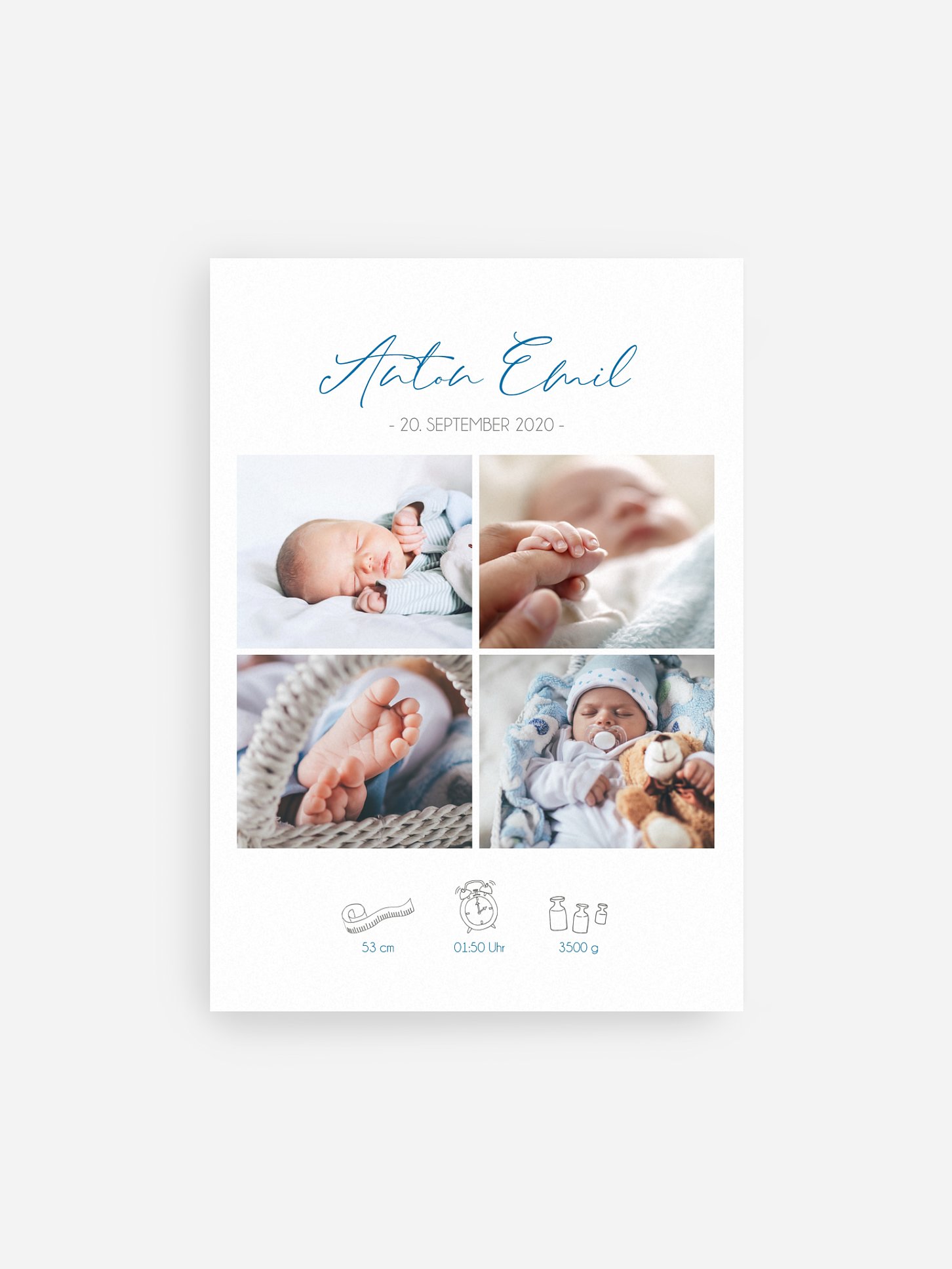 Poster Geburt Hallo kleines Wunder
